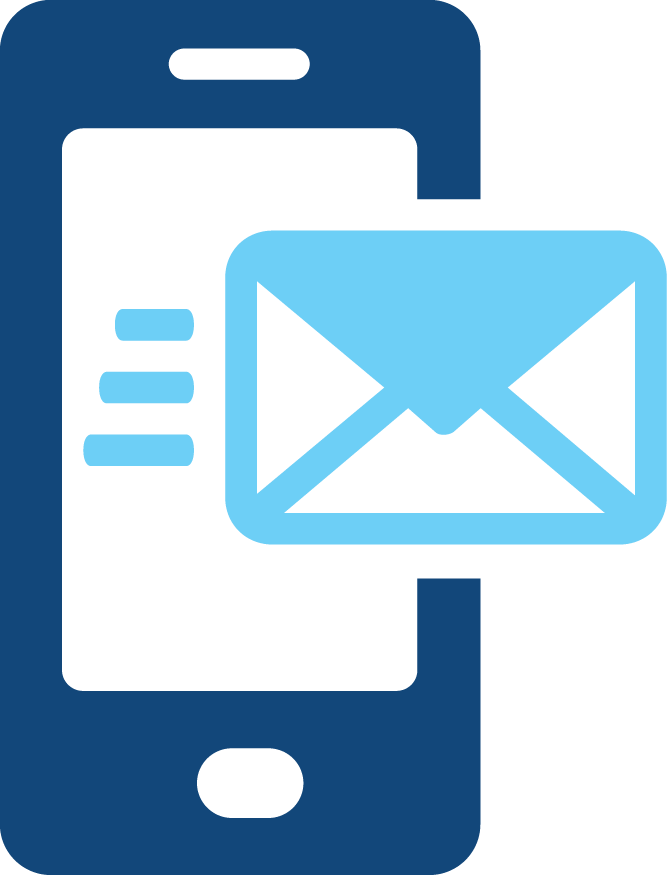 Email on a cell phone