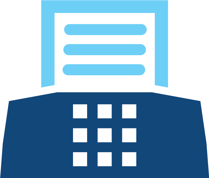 Fax machine icon