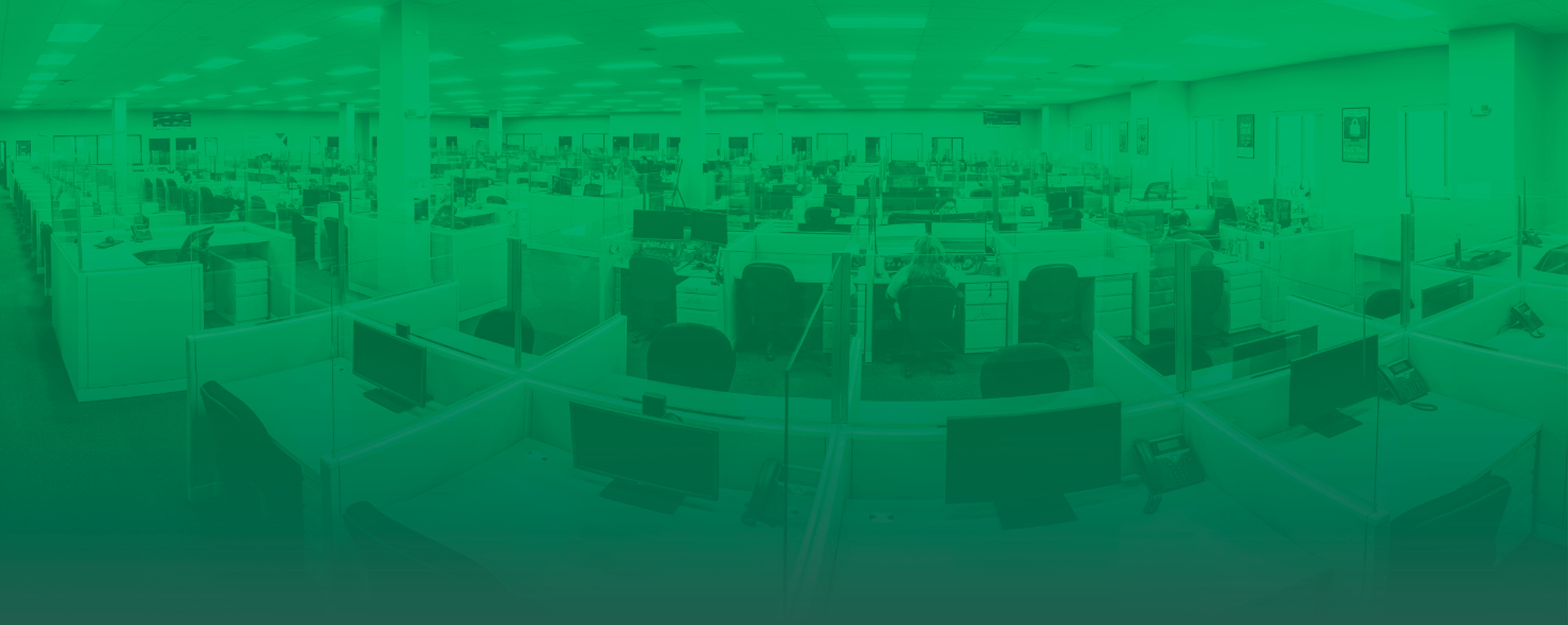 panoramic view of call center